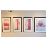 Four-Piece C. Becam Lithograph Set