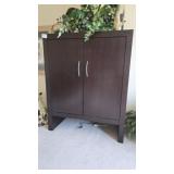 Dark Wood Double Door Entertainment Center