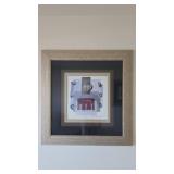 Framed Artwork with Three-Layer Matting