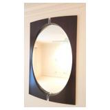 Beveled Mirror With Modern Frame