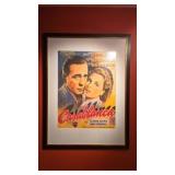 Casablanca Movie Poster in Gilt-Trimmed Frame