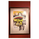 Framed Wizard of Oz Movie Poster
