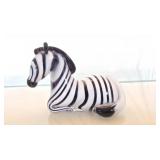 Signed Paul Oldham Langham Glass Zebra