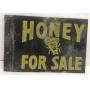 Honey for sale double sided metal sign, vintage