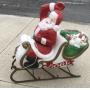 Santa Claus and sleigh blow mold