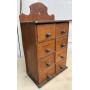 Early 8-drawer Spice cabinet w/stenciling