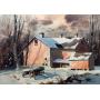 Bob Brubaker, 20" x 28", "Red Barn Scene",