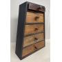 Miniature wall shelf with drawers