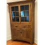 Early 12-Pane Corner Cupboard