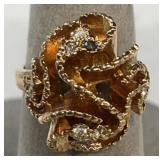 18K Gold-Filled ring size 7