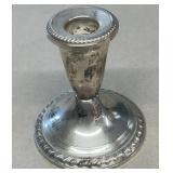 Sterling silver weighted candle holder