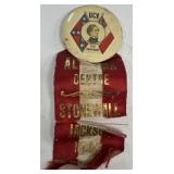 UCV, our president, Stonewall Jackson, ribbon a