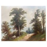 Early Landcape, Oil painting, signed