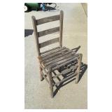 Primitive Ladder Back Chair
