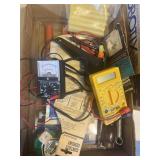 Glue gun, digital multimeter