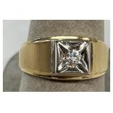 14K Diamond ring size 9-cash with pickup pnly or