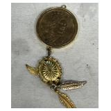 Sacajawea dollar coin pendant