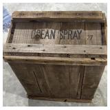 Ocean spray wooden crate
