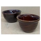 Stoneware brown bowls