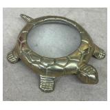 Brass turtle magnifying glass