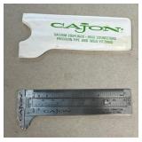 CAJON vacuum coupling, weld fitting gauge
