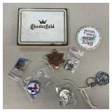 Chesterfield cigar TIN novelty, sheriff, match