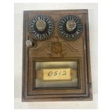 Antique US post office mailbox cover
