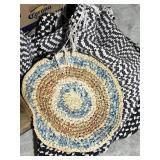 Country braided floor rug