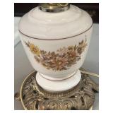 Hand, painted table lamp