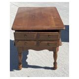 One drawer end table