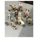 Cow figurine collection