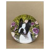 Boston terrier Danbury mint plate