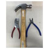 Hammer wire cutters and pliers
