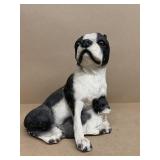 Boston terrier with pup statue