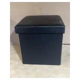 Footstool storage box
