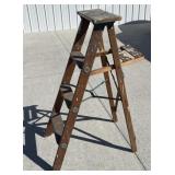 Wooden step ladder