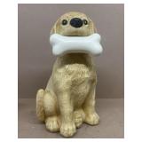 Dog with boneyard ornament