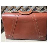 Leather suitcase, PAK M RITE