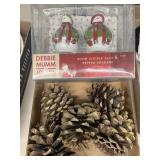 Snow, couple salt and pepper, shakers and