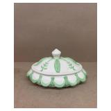 Porcelain covered ashtray