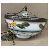HAnd painted light fixture