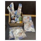 Embroidery kit and knitting needles