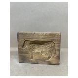 Hand carved cow mold