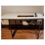 Industrial Sewing Table w/working motor, Vintage