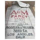A&M fancy brand, Los Angeles, California seed bag