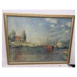 Painting of boats
