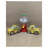 M & M tins and candy machine