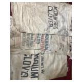 Medium red clover, and Indiana seat bags