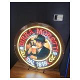 Birra Moretti Neon Light Fixture, 24"