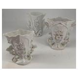 Antique Porcelain Spill Vases (3), 6.5ï¿½ tall. Ca